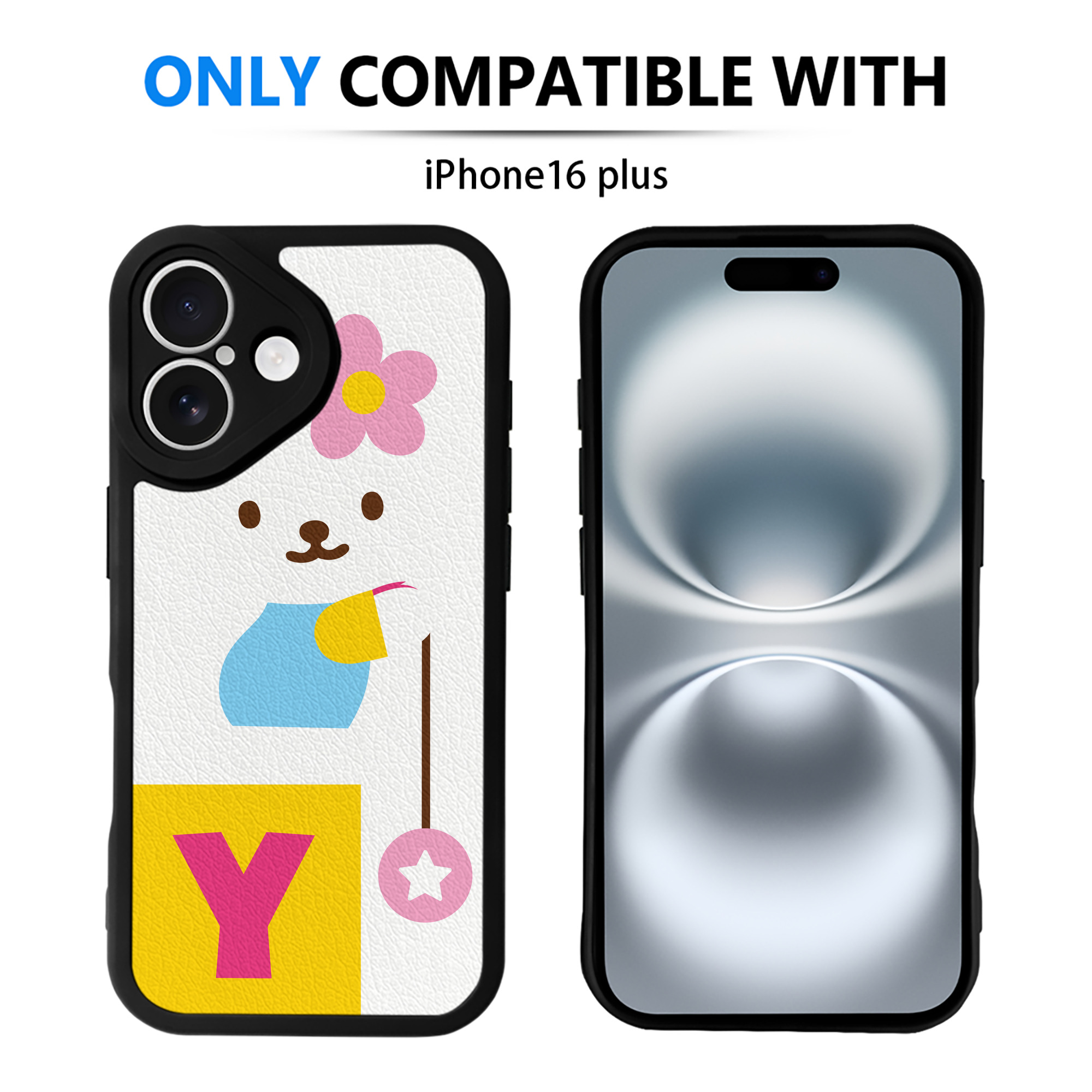 （画像用） Hello Kitty ハローキティ 【iPhone 16シリーズ対応】シリコンスマホケース（レザー調） 材質：シリコン
